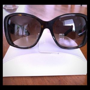 Authentic Prada Sunglasses Dark Tortoise Shell